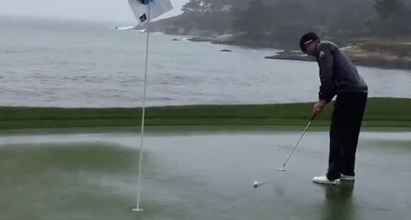 Storm Rips Through Pebble Beach Week Of Event