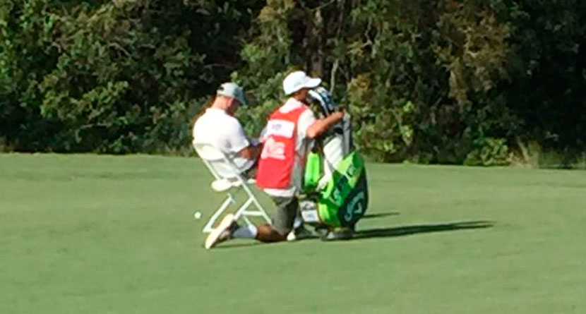 Pro Protests Slow Play By Bringing Chair To Fairway