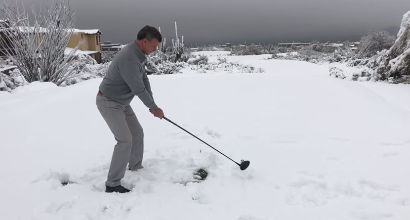 Snow Storm Slams, Closes Phoenix Courses