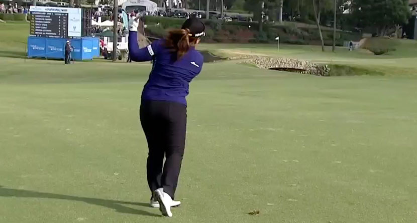 Hall Of Famer Park Hits Awful Shot Into Trench