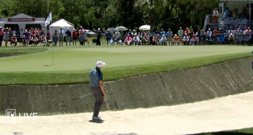 Spieth Gets Rejected By Bunker’s Railroad Ties