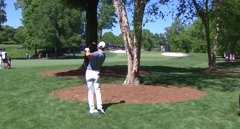 Rory Hits Ridiculous Recovery Shot, Misses Putt