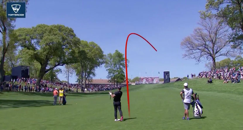 Koepka’s Divot Breaks CBS’ ShotTracer