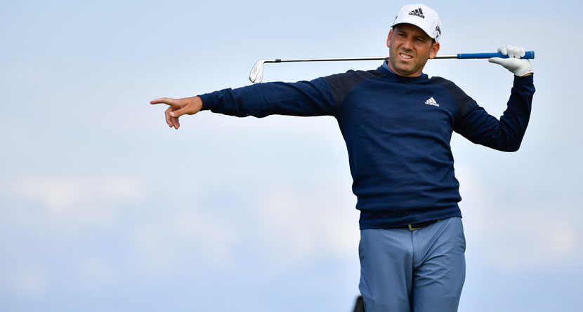 Sergio Whips Driver At Caddie After Bad Drive