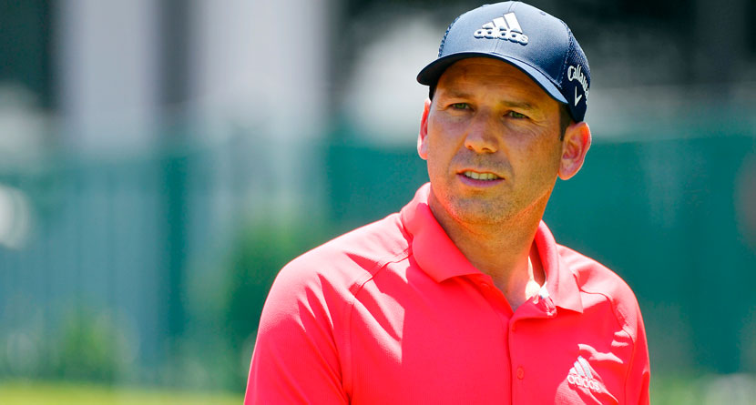 Sergio Damages Tee At WGC-FedEx After Wayward Drive