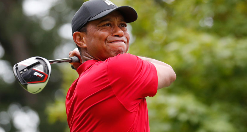 Tiger Undergoes Arthroscopic Knee Surgery