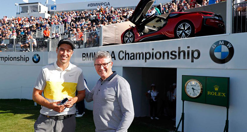 Fisher Makes Albatross, Wins $165,000 BMW